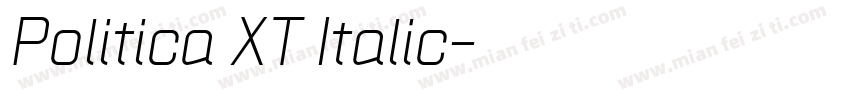 Politica XT Italic字体转换